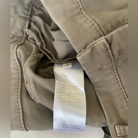 🆕 [Dorothee Schumacher] Khaki Skinny Cotton Pants Sz: 1 (XS) - Picture 8 of 8
